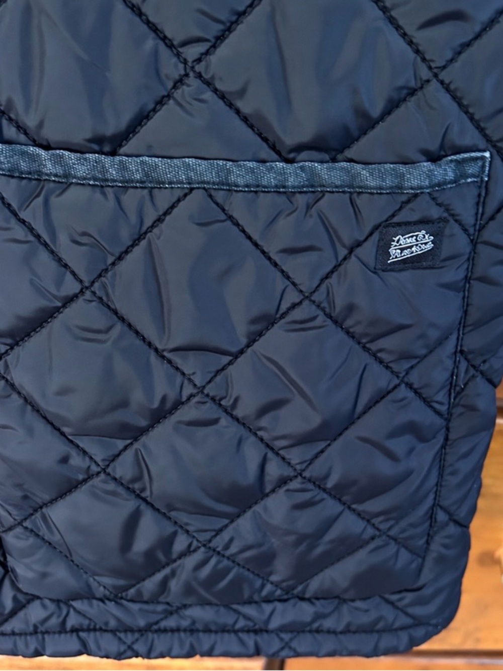 Deus Ex Machina Seville Diamond Quilted Jacket Corduroy Collar Size Men’s Med - Picture 4 of 5